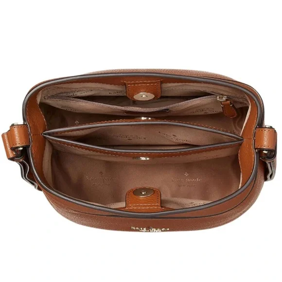 KATE SPADE ♠️ New York 🤎Leila🤎LEATHER CONVERTIBLE SMALL BUCKET BAG 🌟EUC🌟 - Picture 13 of 17